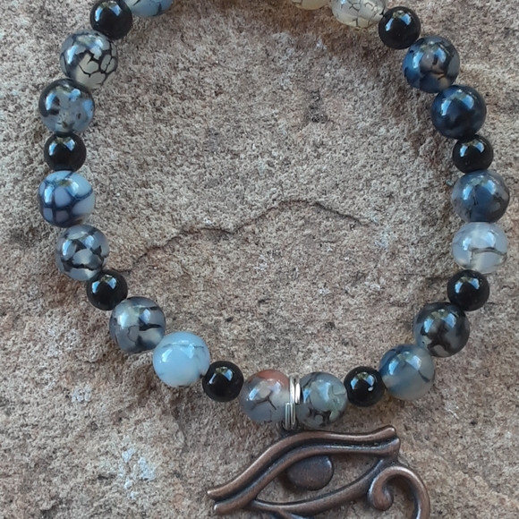 Amazonite Black Obsidian Combo Healing Set - Picture 3 of 4
